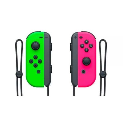 Comandos Nintendo Joy-Con (set Esq/Dir) Verde Néon/Rosa Néon