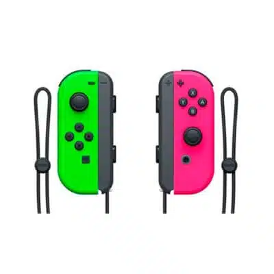 Comandos Nintendo Joy-Con (set Esq/Dir) Verde Néon/Rosa Néon